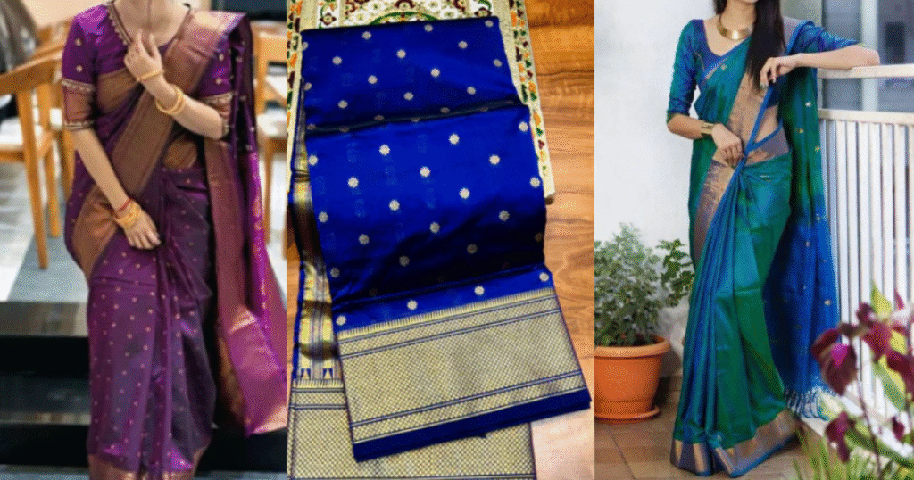 kalanjali paithani full details 2025: देखते ही क्यों पसंद आ जाती है यह पैठनी साड़ी ? 2 kalanjali paithani full details 2025
