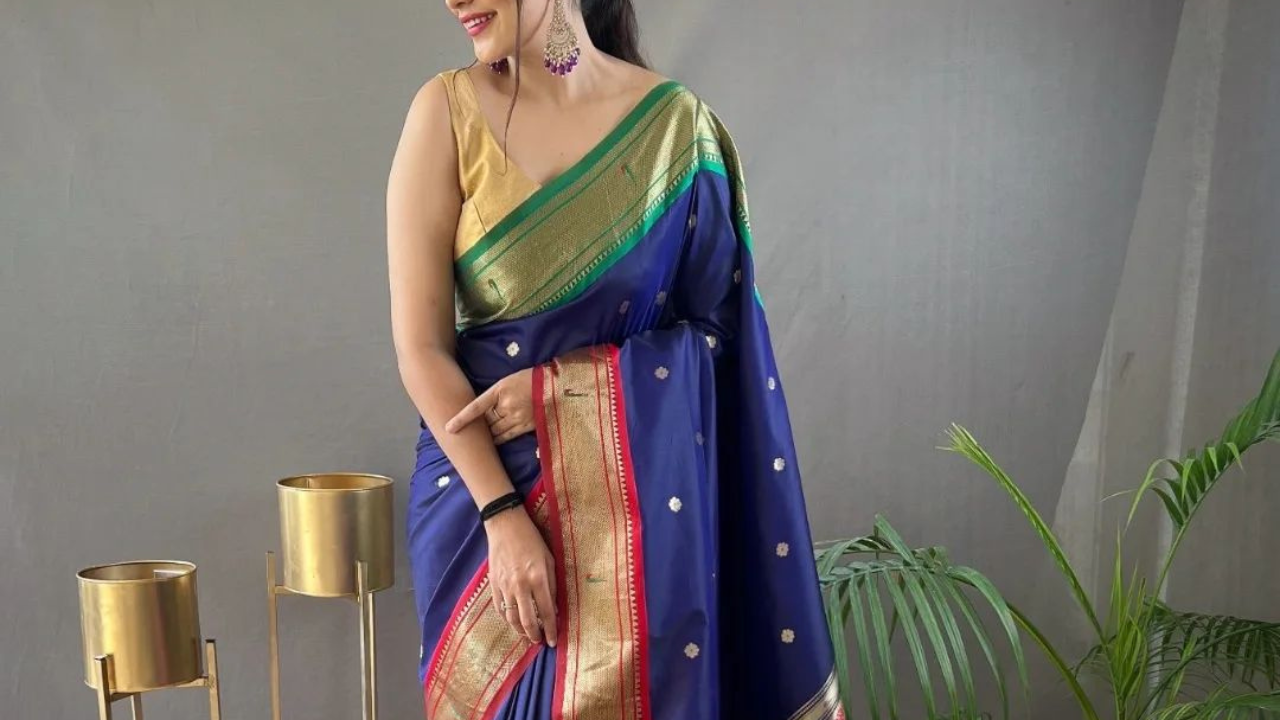 Beautiful Paithani Saree Blouse Designs