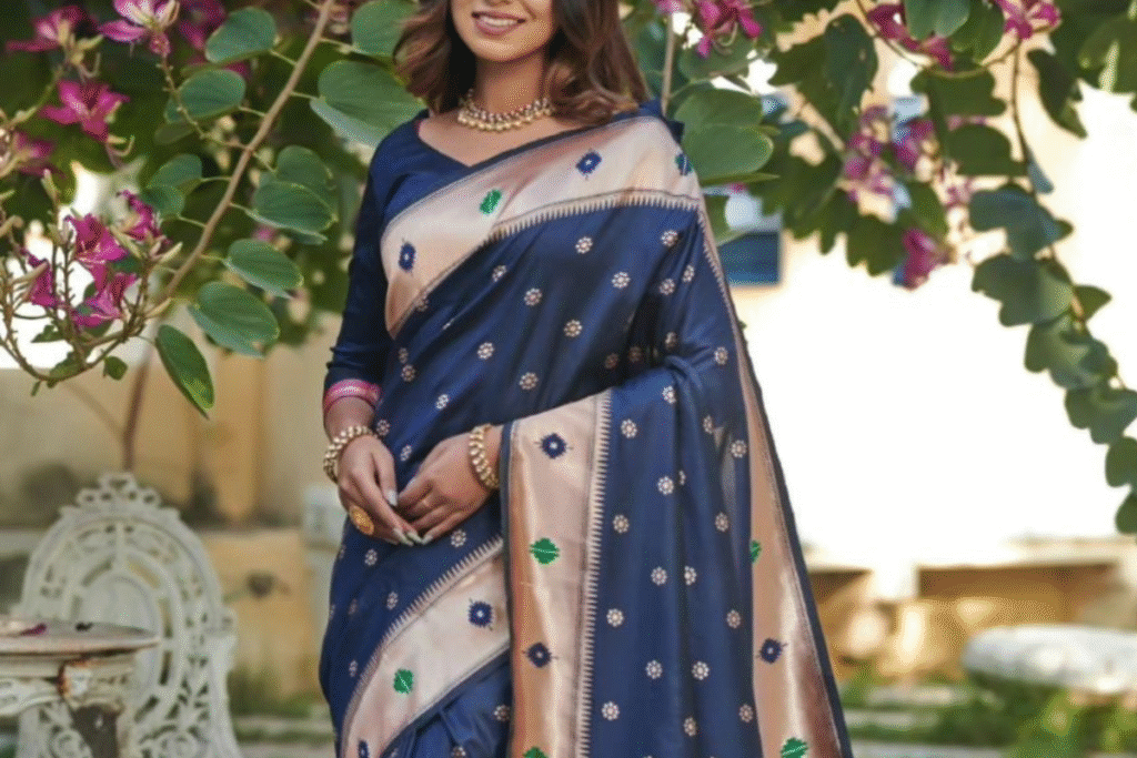Marathi Paithani blouse design : फ्रंट हो या बैक – मराठी ब्लाउज डिज़ाइन में दिखाओ देसी स्वैग! 8 Marathi Paithani blouse design