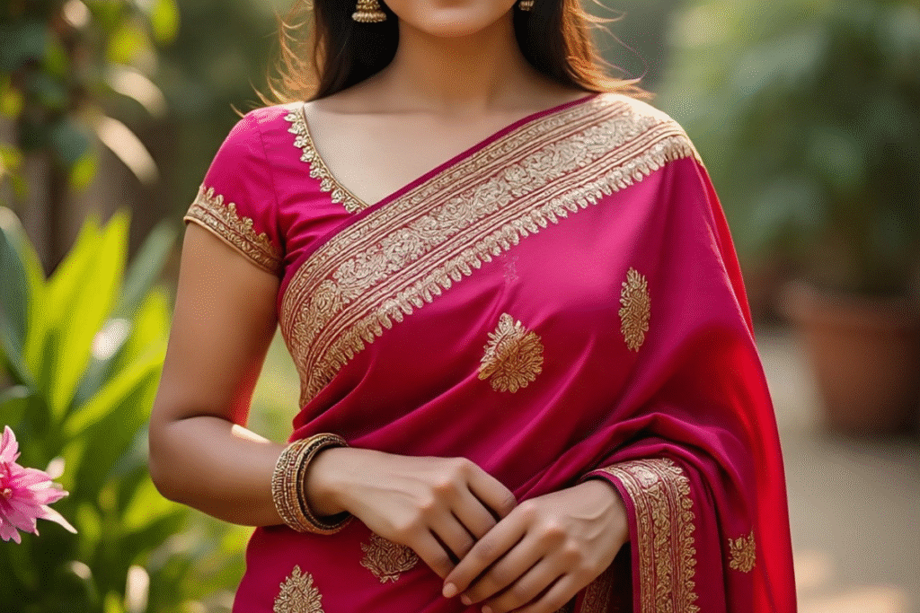 Marathi Paithani blouse design : फ्रंट हो या बैक – मराठी ब्लाउज डिज़ाइन में दिखाओ देसी स्वैग! 5 Marathi Paithani blouse design