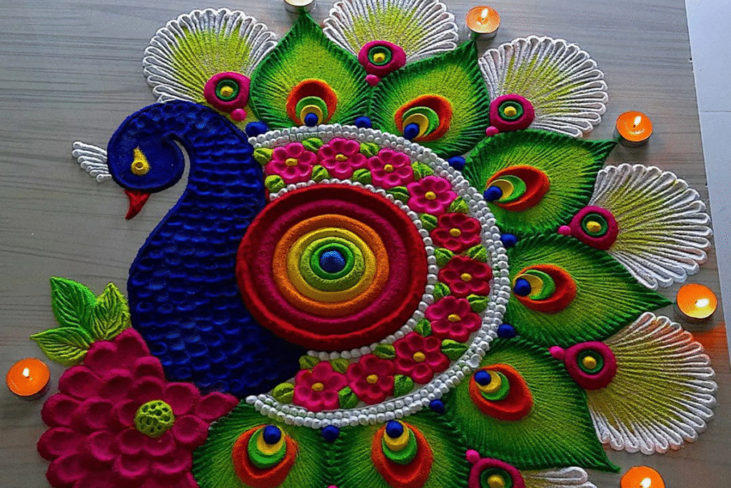 Ganpati Bappa Special Rangoli Designs10