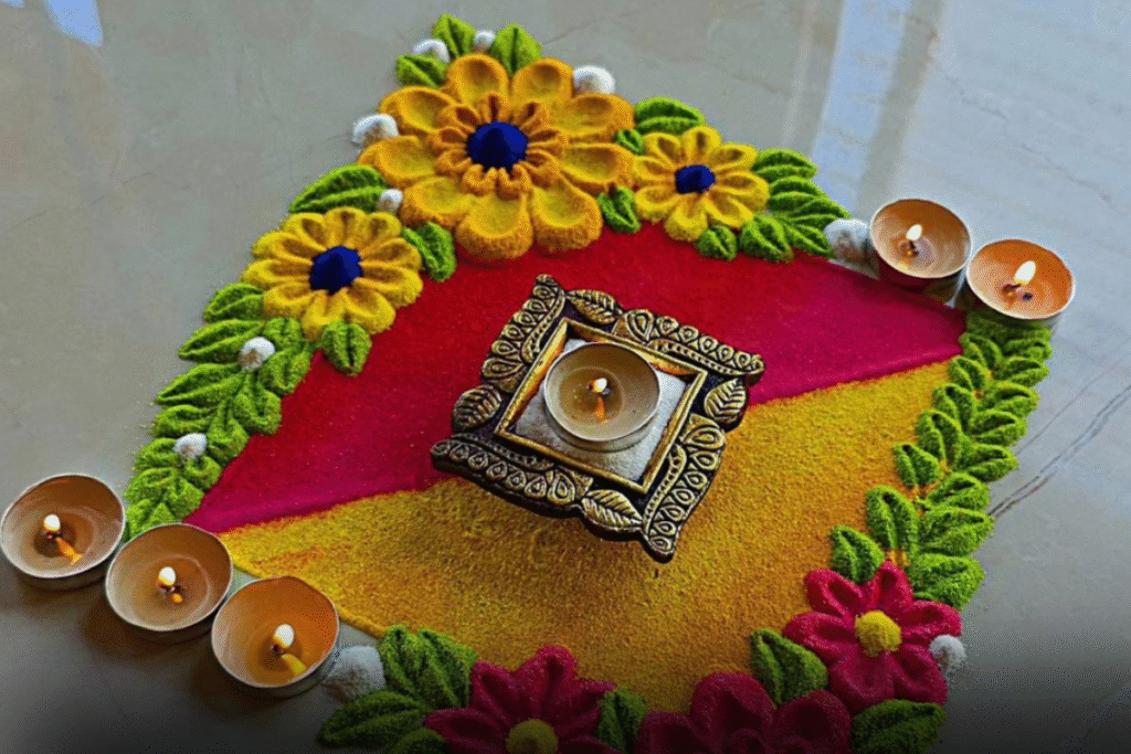 Ganpati Bappa Special Rangoli Designs10