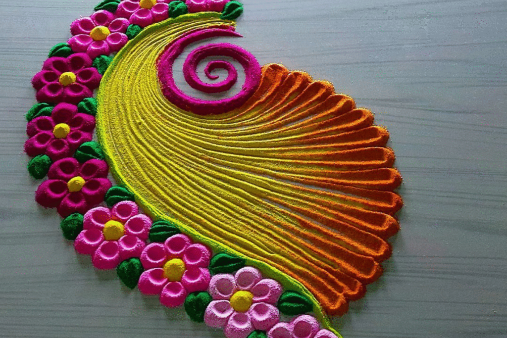 Ganpati Bappa Special Rangoli Designs10: गणपति बप्पा के लिए 10 दिन की रंगोली हर रोज नई आइडियाज़ बप्पा के लिए जरूर देखिए