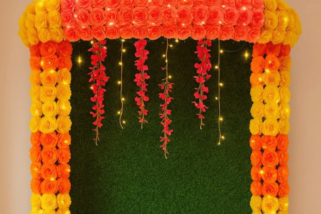 ganpati decoration ideas at home 2025