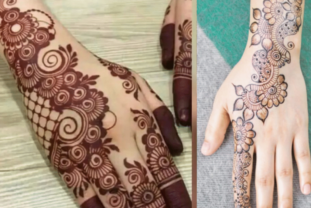 Mangala Gauri Mehndi Design: मंगला गौरी के लिए मेहंदी डिज़ाइन – हर फंक्शन परंपरा के साथ में लाए खास निखार 6 Mangala Gauri Mehndi Design