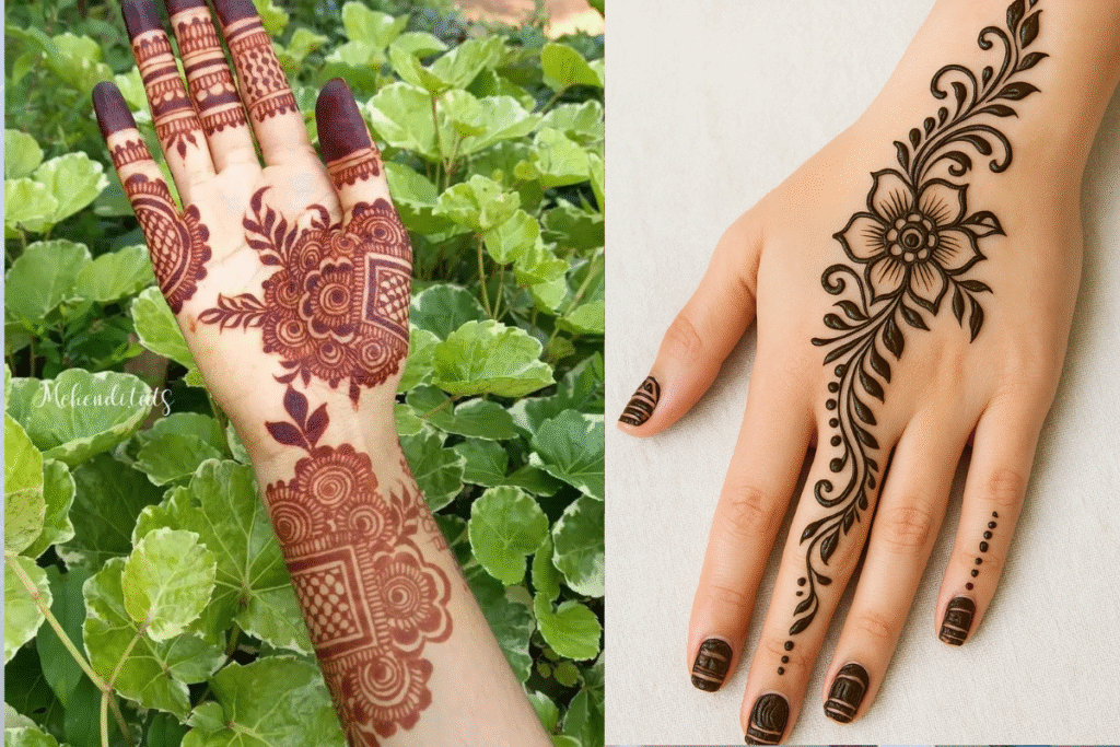 jitiya mehndi design