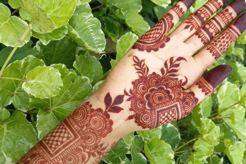 jitiya mehndi design
