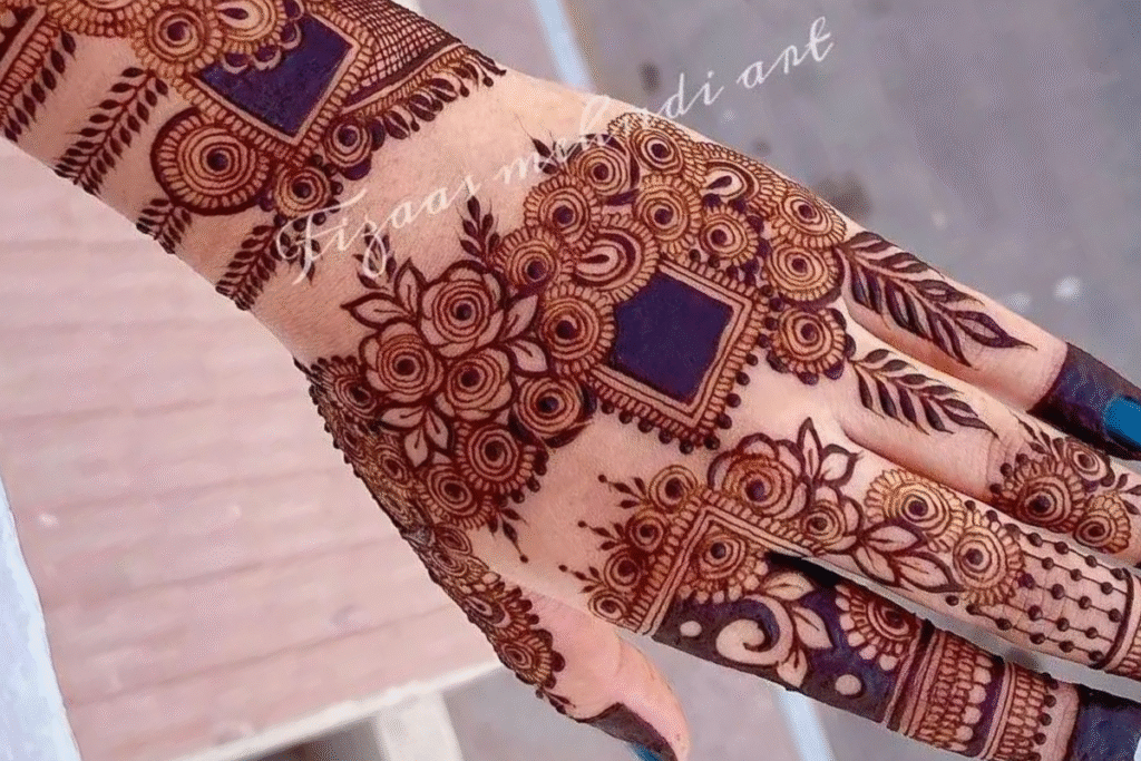 jitiya mehndi design