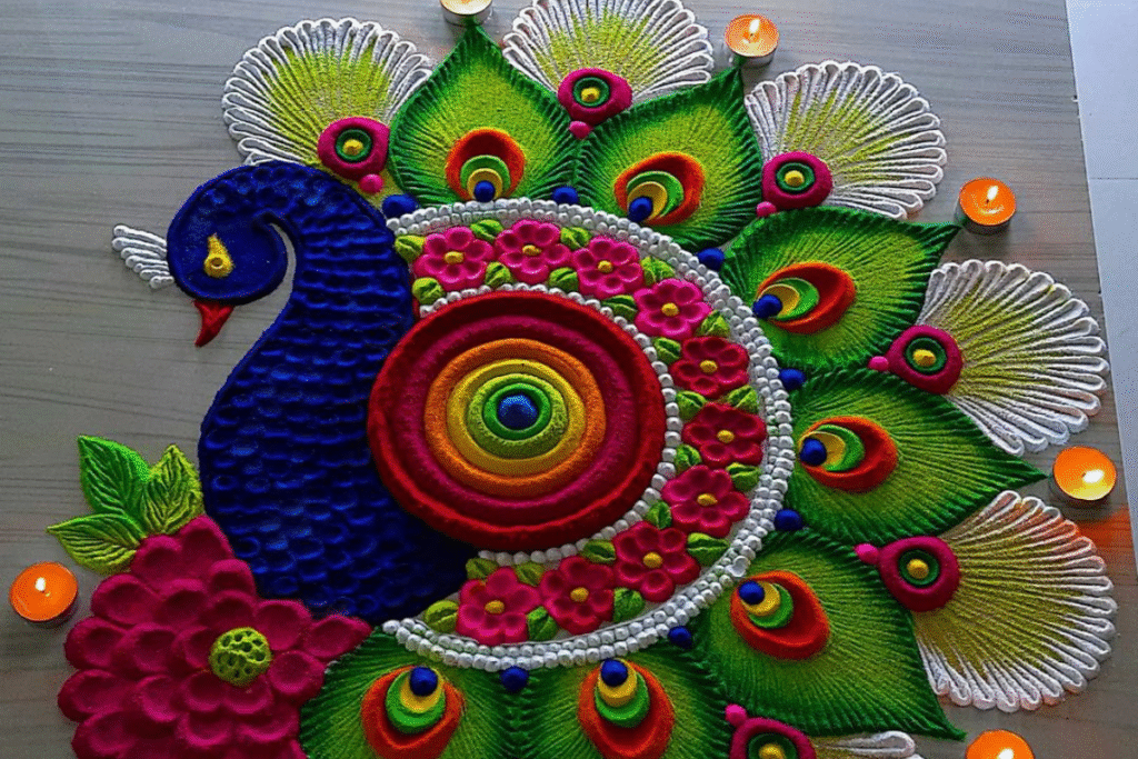 latest rangoli design 2025: घर को दें नया लुक इन आसान और सुंदर रंगोली डिजाइनों से 5 latest rangoli design 2025