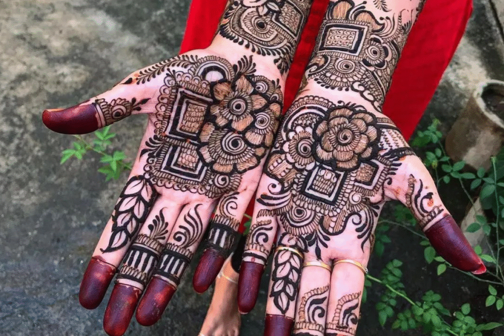 Easy Mehndi Design for Diwali