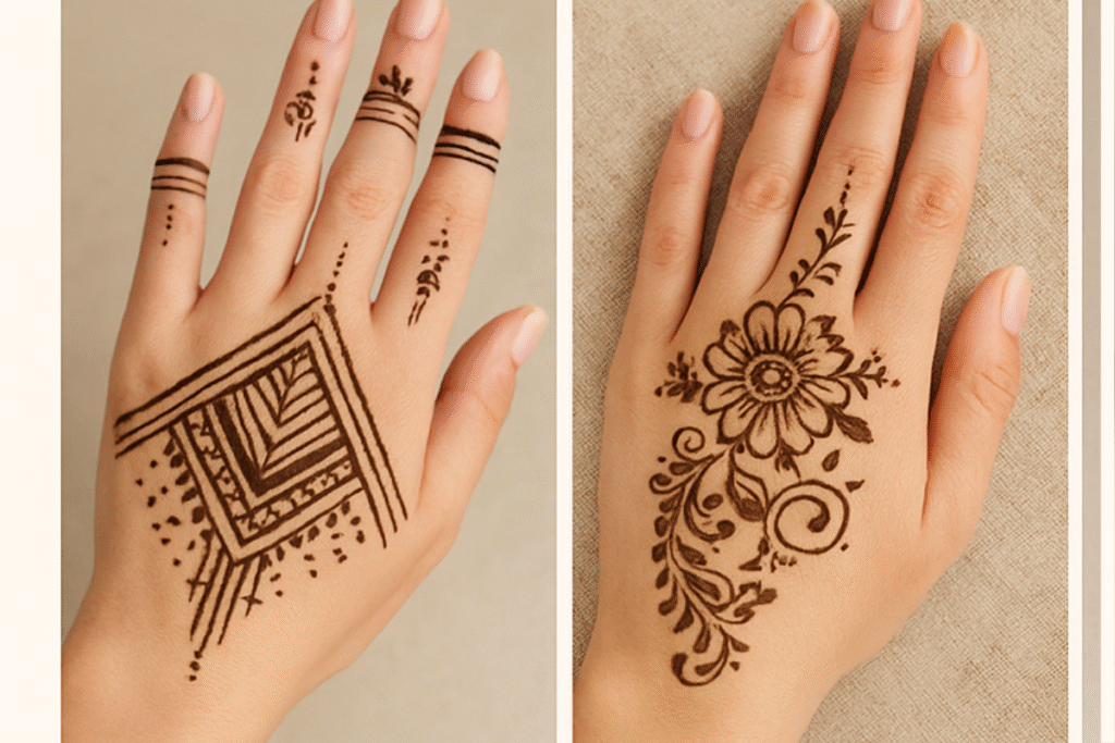 Easy Mehndi Design for Diwali
