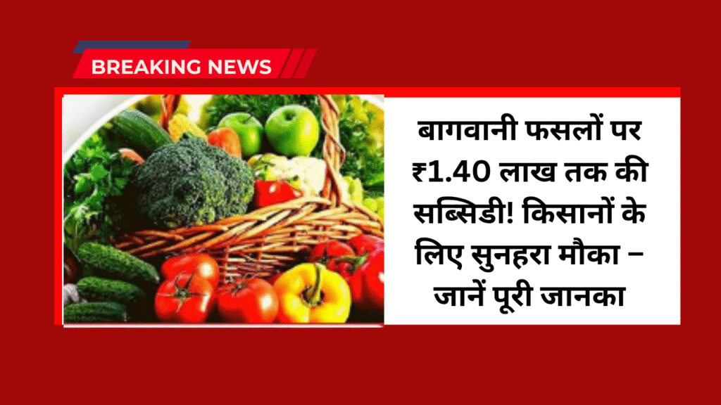 Vegetable Farming Subsidy 2025