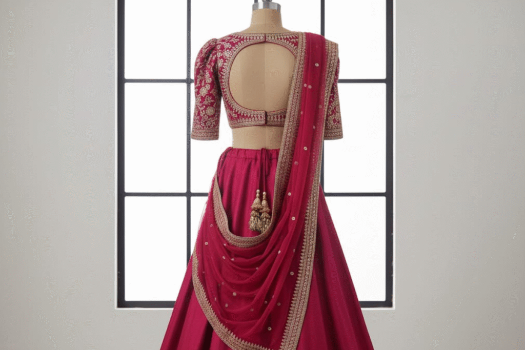 blouse back neck trending 2025